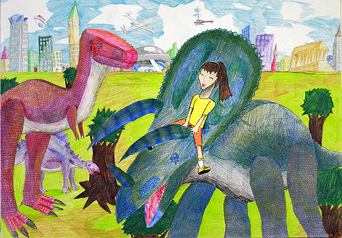 恐竜と生活できる未来の地球