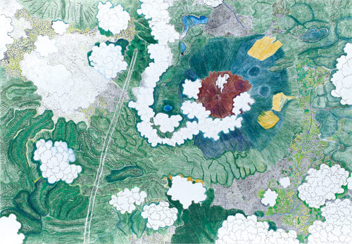 ぼくの富士山〜上空より